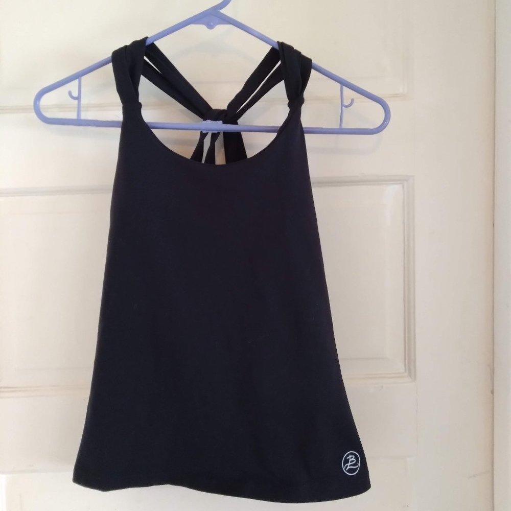 BODY LANGWEAR Sports Wear. Black, Crisscross Back. Size M